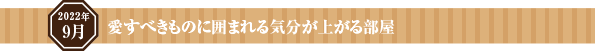 愛すべきものに囲まれる気分が上がる部屋